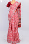 Kota Doria Saree In Floral Block Print